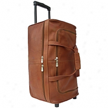 Piel Leather  Goods     22in. Duffel On Wheels