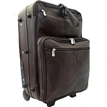 Piel Leather  Goods     22in. Wheeed Traveler