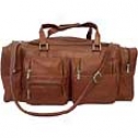 Piel Leather  Goods     24in.. Duffel W/pockets