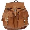 Piel Leather  Goods     Extensive Buckle Flap Backpack