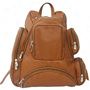 Piel Leather  Goods     Multi Pocket Backpack