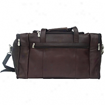 Piel Leather  Goods     Travel Duffel W/side Pockets