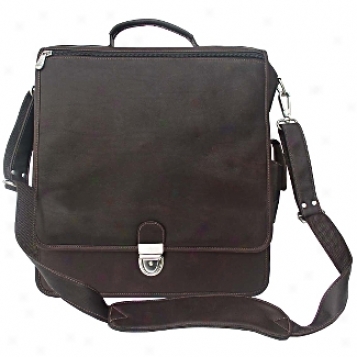 Piel Leather  Goods     Vertical Business Laptop Briefcase