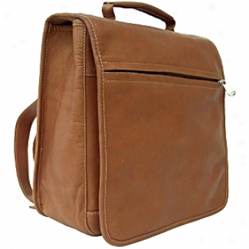 Piel Leather  Goods     Vertical Flap-over Backpack