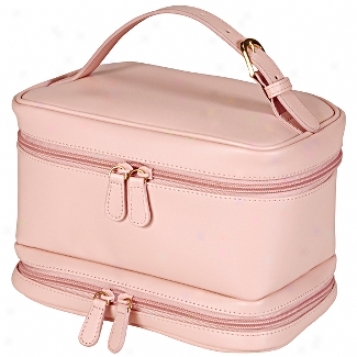 Royce Leathre  Leather Ladies Cosmetic Travel Case