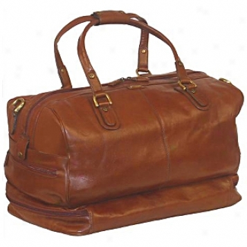 Scully  Leather Goods              Drop Bottom Compartment Duffel