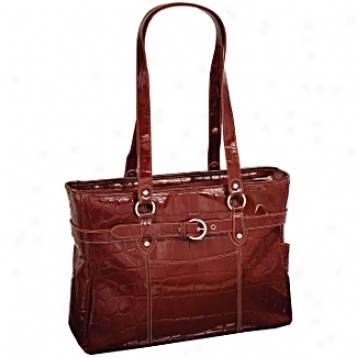 Siamod Motnerosso Serra Leather Ladies' Laptop Tote