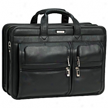 Solo Business Briefcases Full Grain Leather Computer Friendly Portfolio