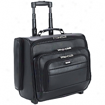 Solo Business Briefcases Leather Dual-access Rolling Computer / Overnighter