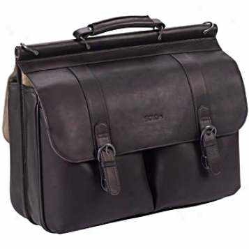 Solo Business Briefcases Leather Laptop Portfolio