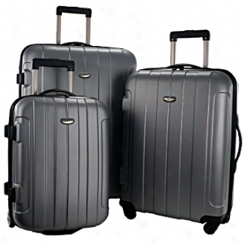 Travelers Choice Rome Hard Shell Spinner 3 Piece Set