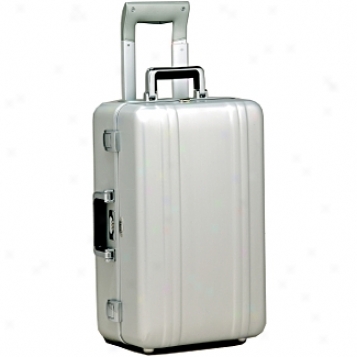 Zero Halliburton Zeroller Luggage W/tsa Locks 21in. Silver Carry-on W/suiter