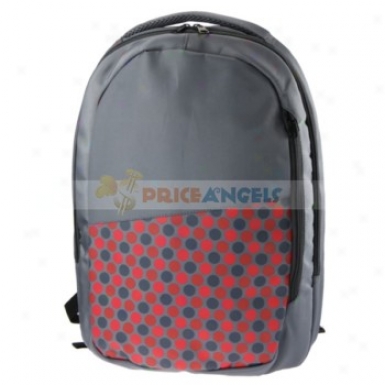 10-15inhc Uisex Multi Zipper Pockets Laptop Backpack Bag For Traveling(grey)