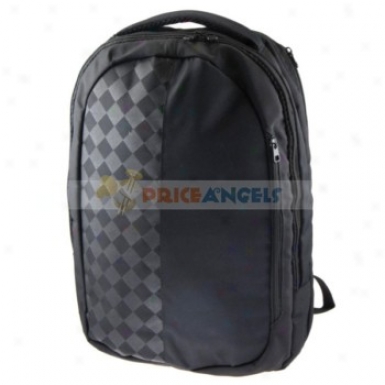 10-15inch Unisex Multi Zipper Pockets Laptop Backpack Bag For Traveling(black)