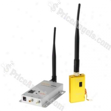 1.2ghz 1.5w 8-chahnels Wireless Audio & Video Trajsmitter/receiver Set(us Plug)