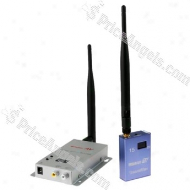 1.2ghz 500mw 15-channels Wireless Audio & Video Transmitter/receiver Set(us Plugg)