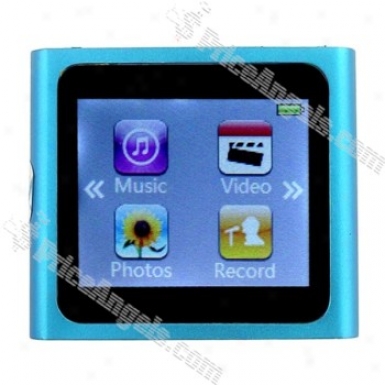 1.5-inch Lcd Touch Screen Mp3/mp4 Portable Media Player With Fm Radio-blue(4gb)