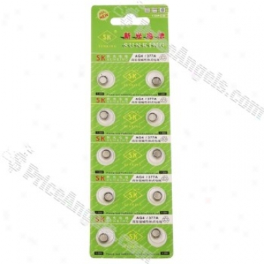 1.55v Ag4/lr626/377a/sr626/177 Button Cell(10-pack)