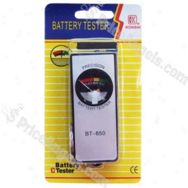 1.5v Aa / Aaa / 6f22 (9v) Battery Host Level Tester Keychain