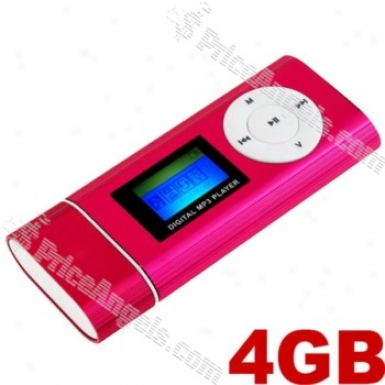 2 In 1 Sdhc Tf Card Reader Lcd Display Digital Mp3 Player-red