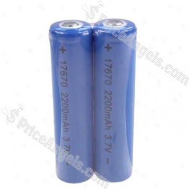 2200mah 3.7v 17679 Rechargeable Battery(2-pack)