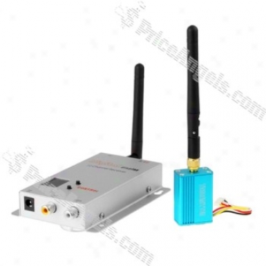 2.4ghz 100mw 4-channels Wireless Audio &ajp; Video Transmitter/receiver Set