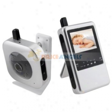 2.4ghz Rechargeable Digital Wireless Camera Audio Video Baby Monitor Monitor With 2.4-inch Lcd Digital Receiver(silver)