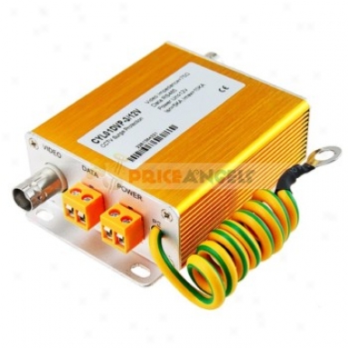 3 In 1 Cctv Video/data/power Lightning Surge Protection Arrester(golden)