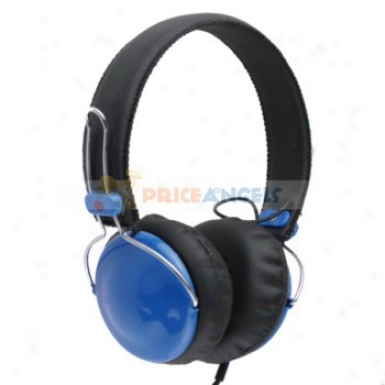 3.5mm Jack Adjustable Headphone Earphone Headset For Mp3/cell Phone/computer(blue)