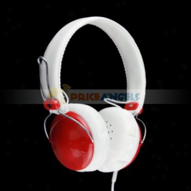 3.5mm Jack Adjustable Headphone Earphone Headset For Mp3/cell Phone/computer(red)