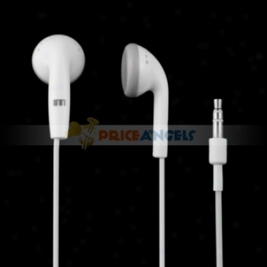 3.5mm Jack In-ear Earpiece Earphone With Earbuds For Mp3/cell Phone/computer(white)