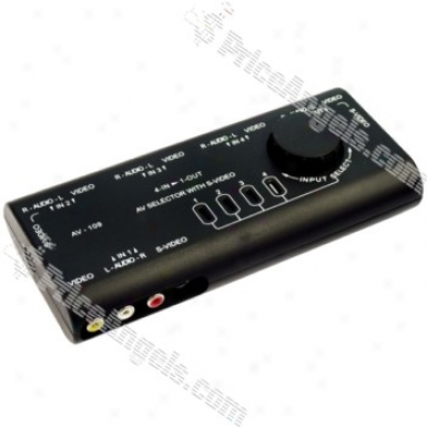 4-port Composite / S-video Av Media Signal Switch Box