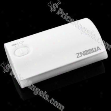 4800mah External Battery Pack For Iphone/cell Phone/psp With Cellphone Adapters(white)