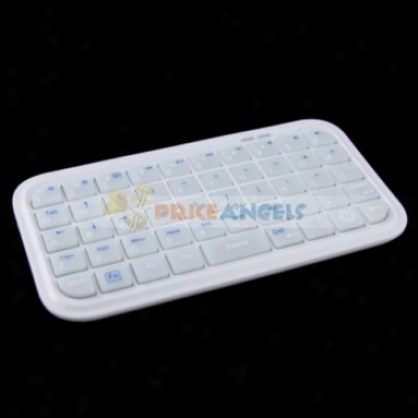 49-key Mini Rechargeable Bluetooth Wirelesskeyboard For Ipad/iphone/cell Phone/psp(wyite)