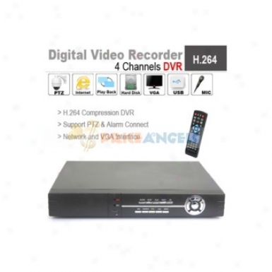 4ch H.264 Real-time Security Cctv Standalone Network Digital Video Recorder With Vga Interface