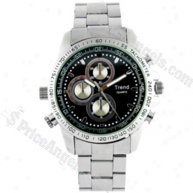 4gb 0.3mp Cmos Rechargeable Working Take in ~ Resistent Watch Scout Camerra(silver)