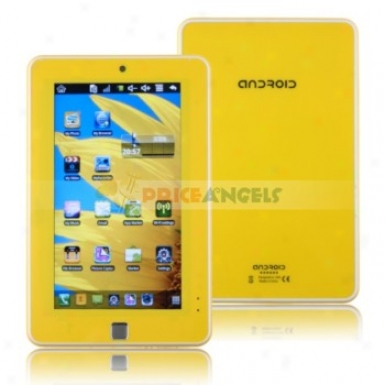 4gb Android 2.2 Via 8650 800mhz Cpu 7-inch Touch Screen Tablet Pc Laptop With Phone Function(yellow)