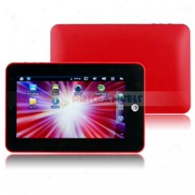 4gb Android 2.3 1ghz Cpu 7-inch Resistance Touch Screen Tablet Pc With Wifi Camera Function(red)