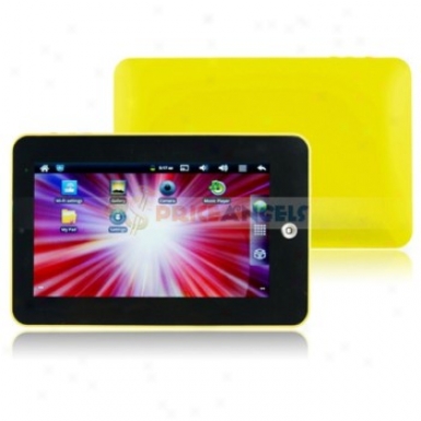 4gb Android 2.3 1ghz Cpu 7-inch Resistance Touch Screen Tablet Pc With Wifi Camera Function(yellow)