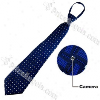 4gb Rechargeable Pin-hole Tie Spy Av Camera With Remote Controller(blue)