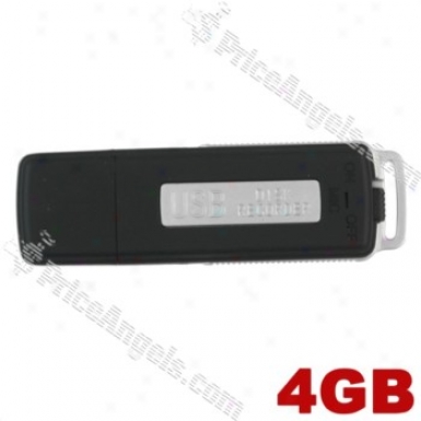 4gb Ultra Portable Usb Disk Flash Recorder Drive(black)