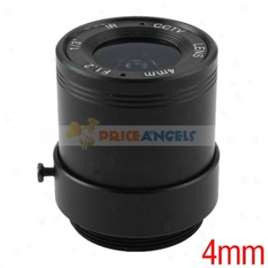 4m 1/3-inch F1.2 Ir Camera Lens For Cctv/surveillance Camera