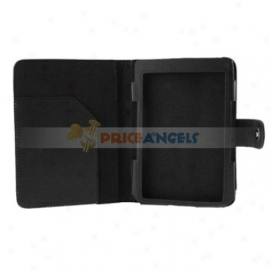 6-inch Elegant Leather Proteective Cae Cover For Kindle 4(black)