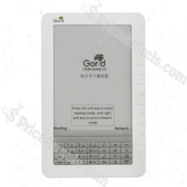 6-inch Lcd Screen Mp3 Player/fm/bluetooth/tf Slot Mobile Phone E-book(white)