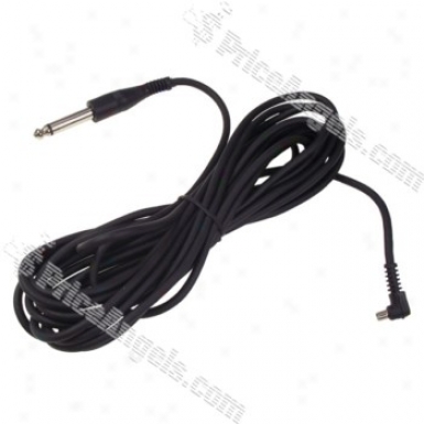 6.5mm Plug To Male Flash Pc Sync Cord Cable(5m)