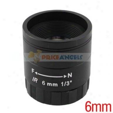 6mm 1/3-inch F1.2 Ir Camera Lens For Cctv/surveillance Camera