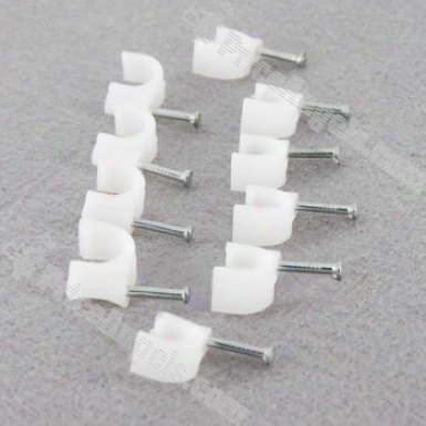 70-pack Telegraph Clips With Nail(white)