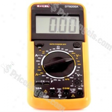 9205 Lcd Screen Digital Multimeter Volt Ohm Avometer(orange)