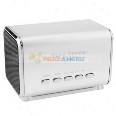 A-8 Portable Usb Mini Speaker With Tf Card Slot/fm On account of Mp3/mp4 Player(silver)