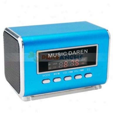 A-9 Portable Usb Mini Speaker With Tf Card Slot/fm For Mp3/m;4 Player(blue))